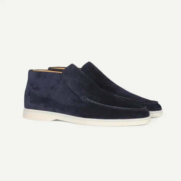 Men’s Suede Slip-On Ankle Loafer Boots