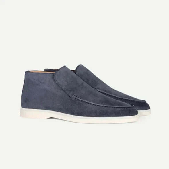 Men’s Suede Slip-On Ankle Loafer Boots