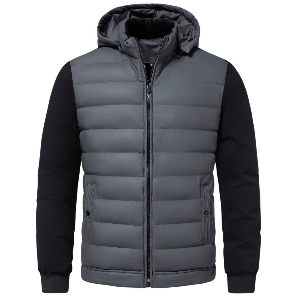 Men’s Quilted Hooded Puffer Zip Jacket