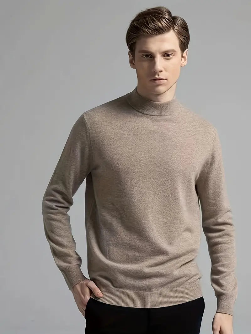 Men’s Mock-Neck Knit Jumper