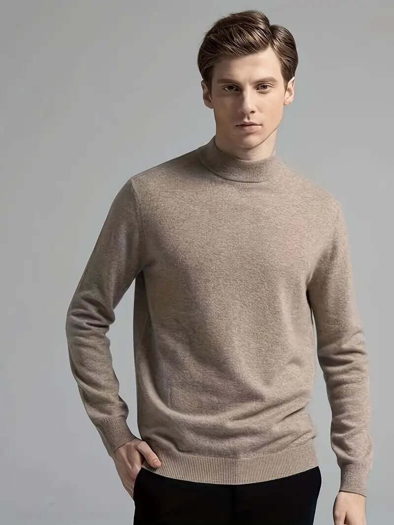 Men’s Mock-Neck Knit Jumper