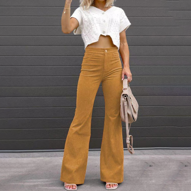 Women’s High-Waist Flared Trousers