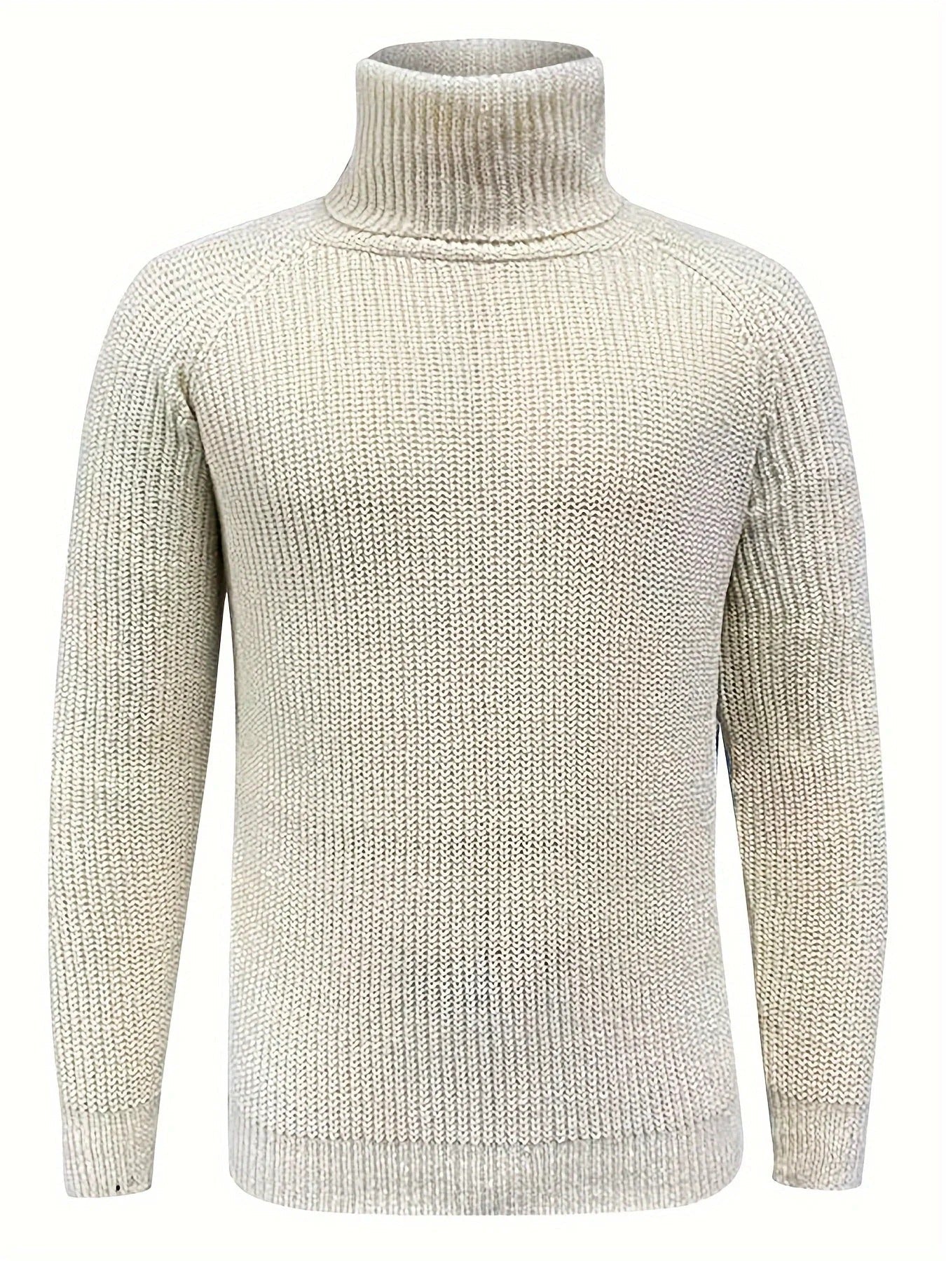 Men’s Ribbed Knit Turtleneck Sweater