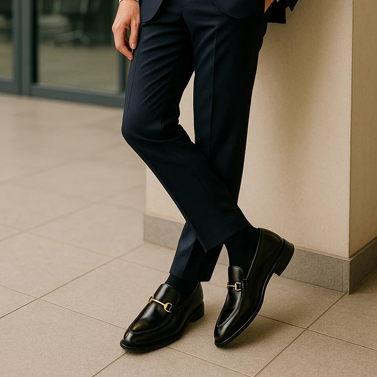 Men’s Horsebit Leather Slip-On Loafers