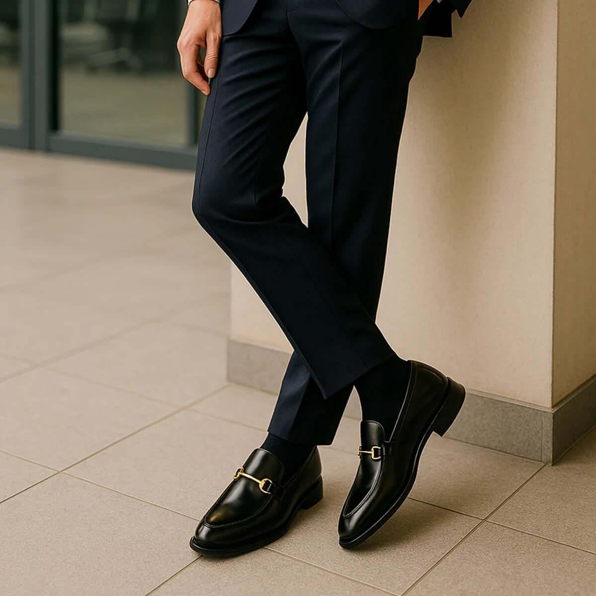 Men’s Horsebit Leather Slip-On Loafers