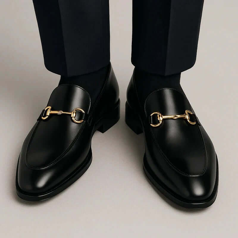 Men’s Horsebit Leather Slip-On Loafers