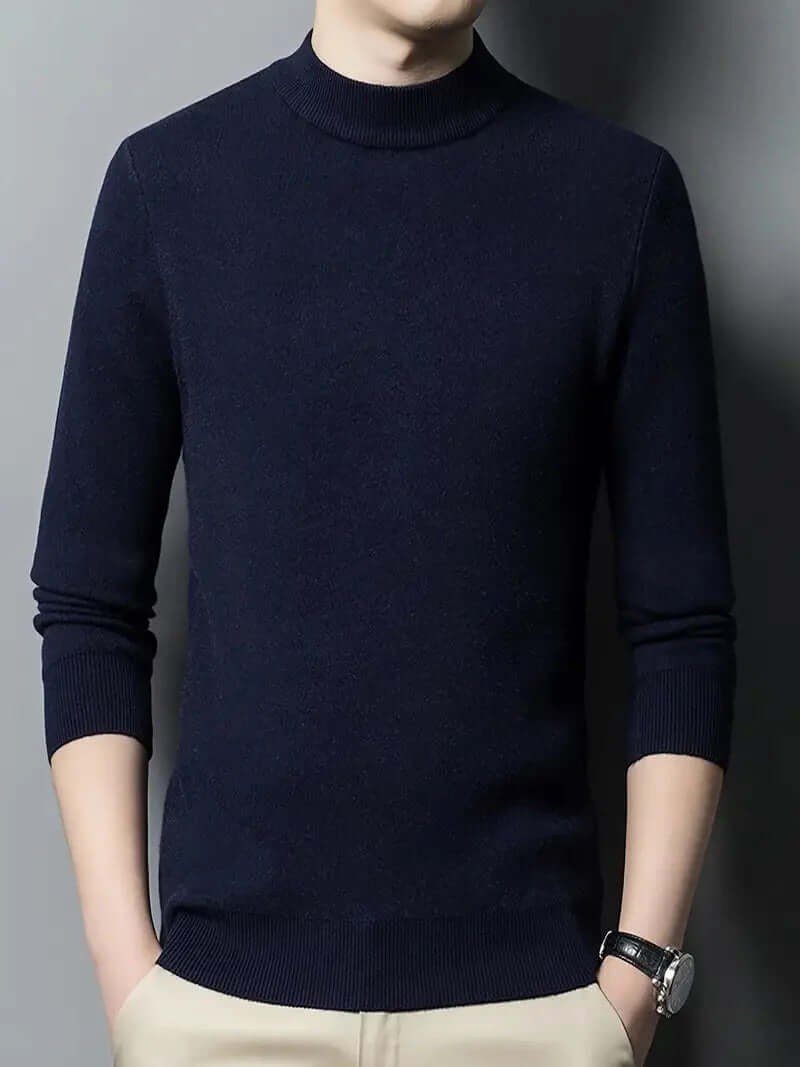 Men’s Mock-Neck Knit Jumper