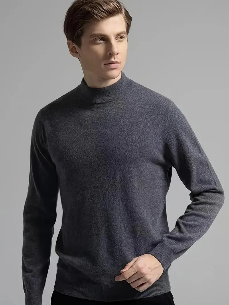 Men’s Mock-Neck Knit Jumper