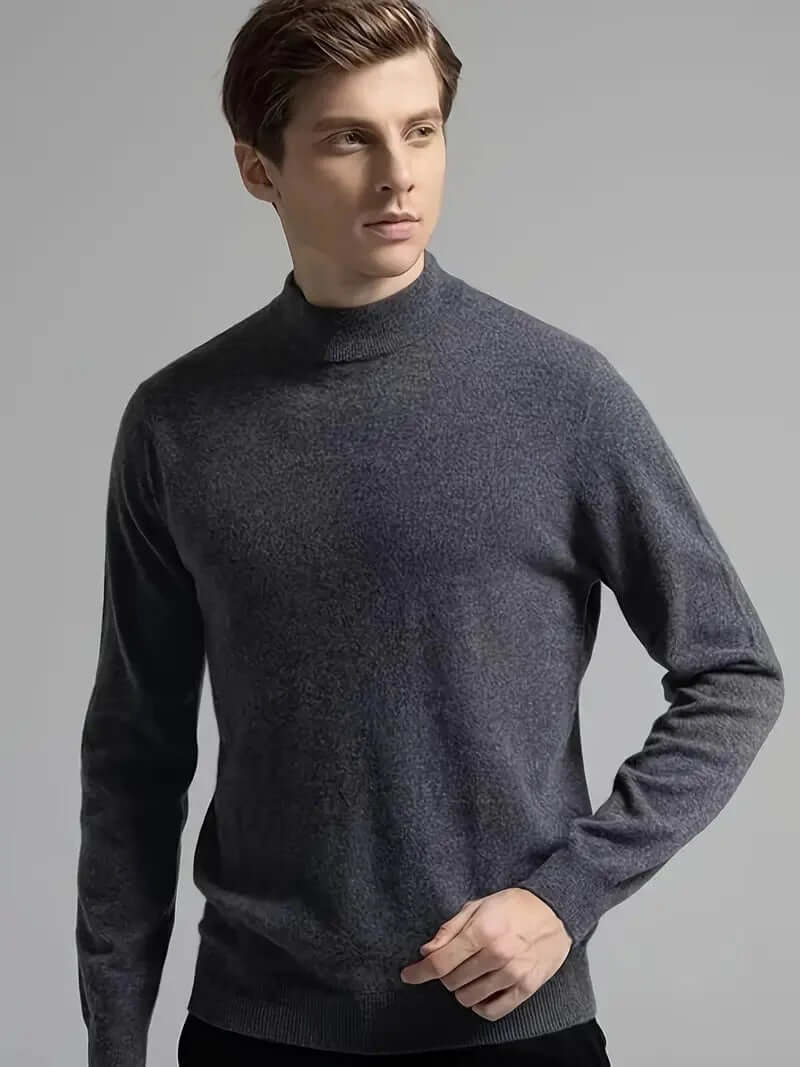 Men’s Mock-Neck Knit Jumper
