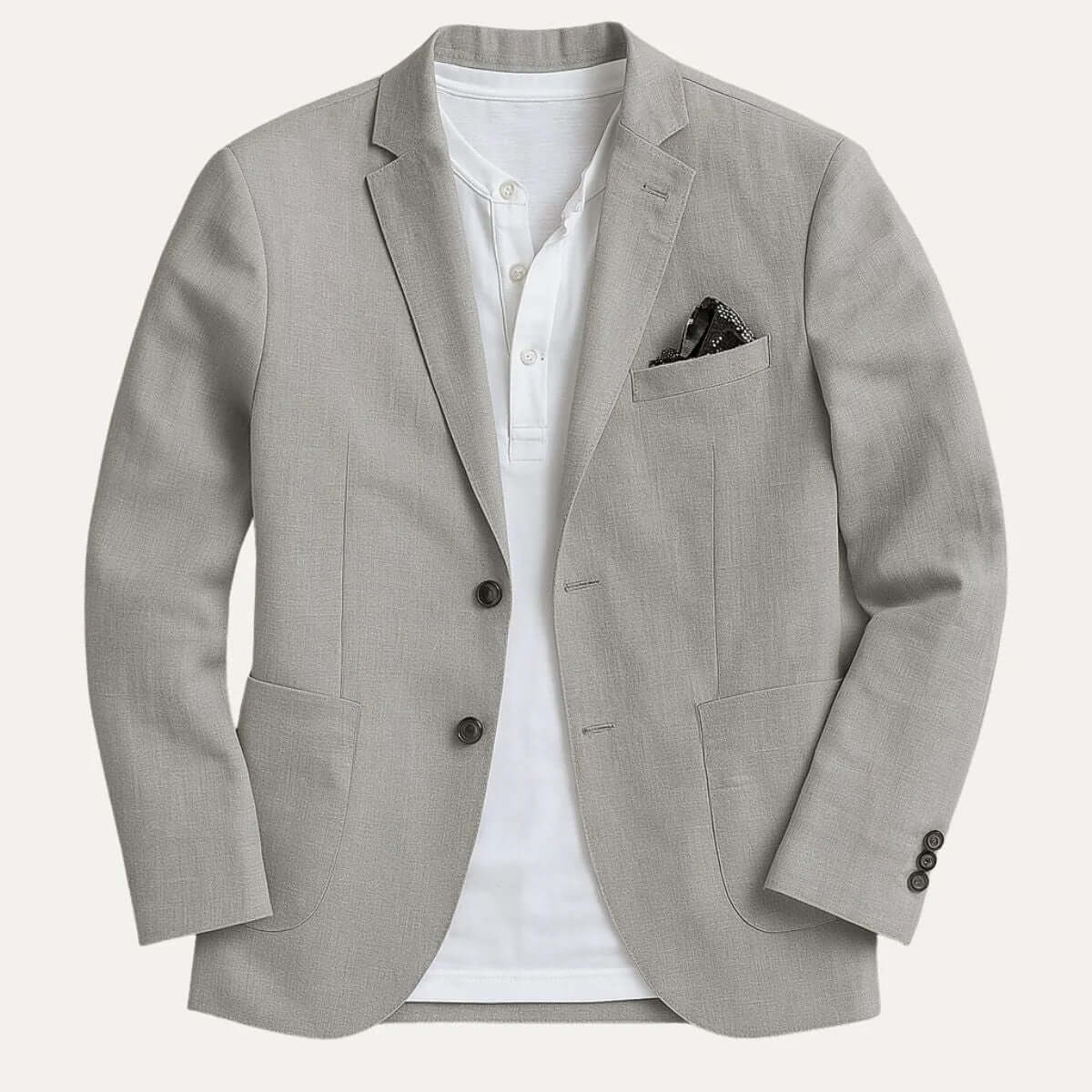 Men’s Two-Button Tailored Blazer