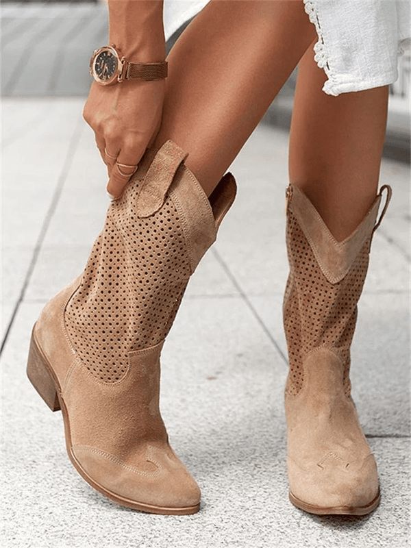Women’s Mid-Calf Western Cowboy Boots