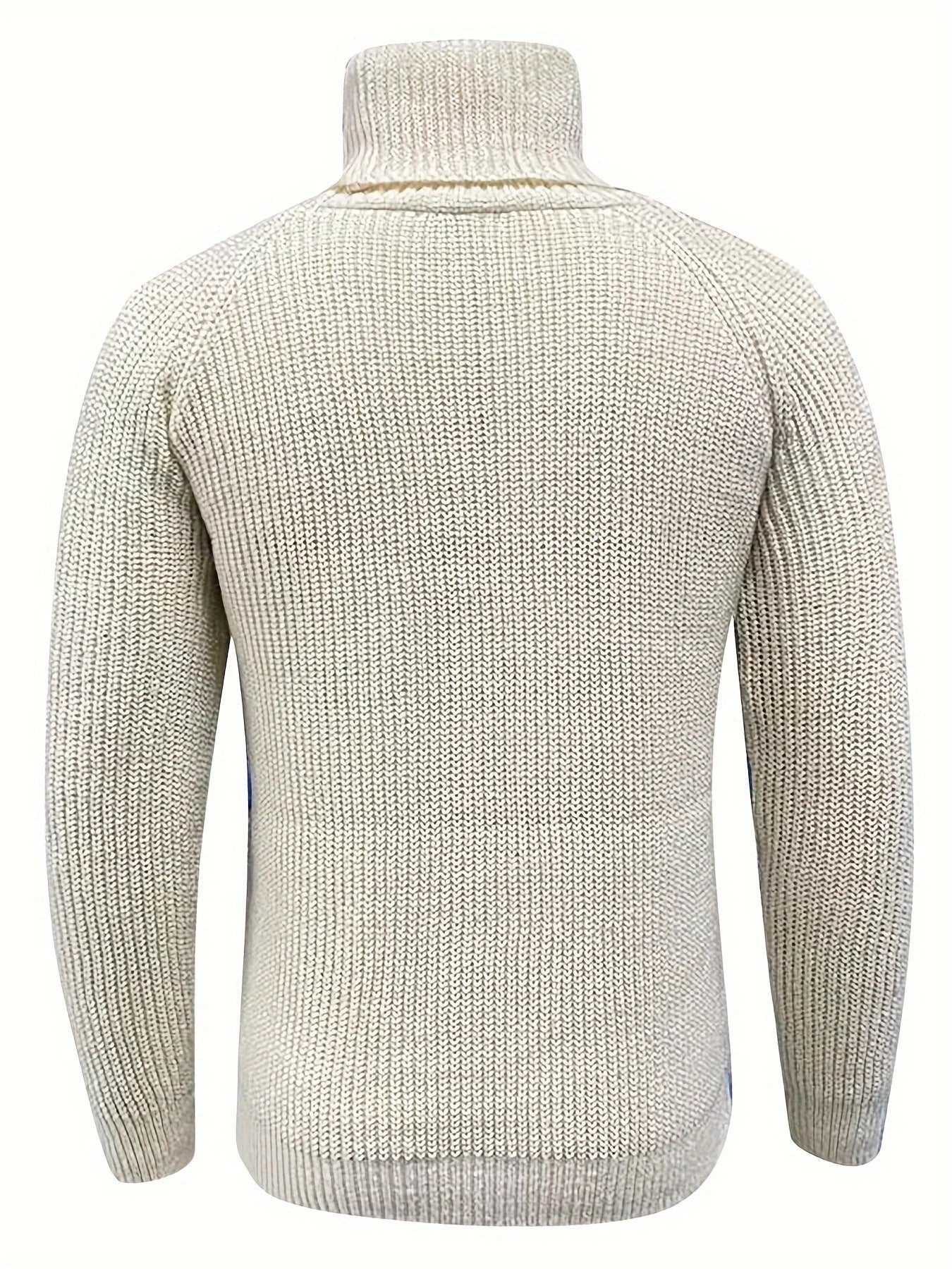Men’s Ribbed Knit Turtleneck Sweater