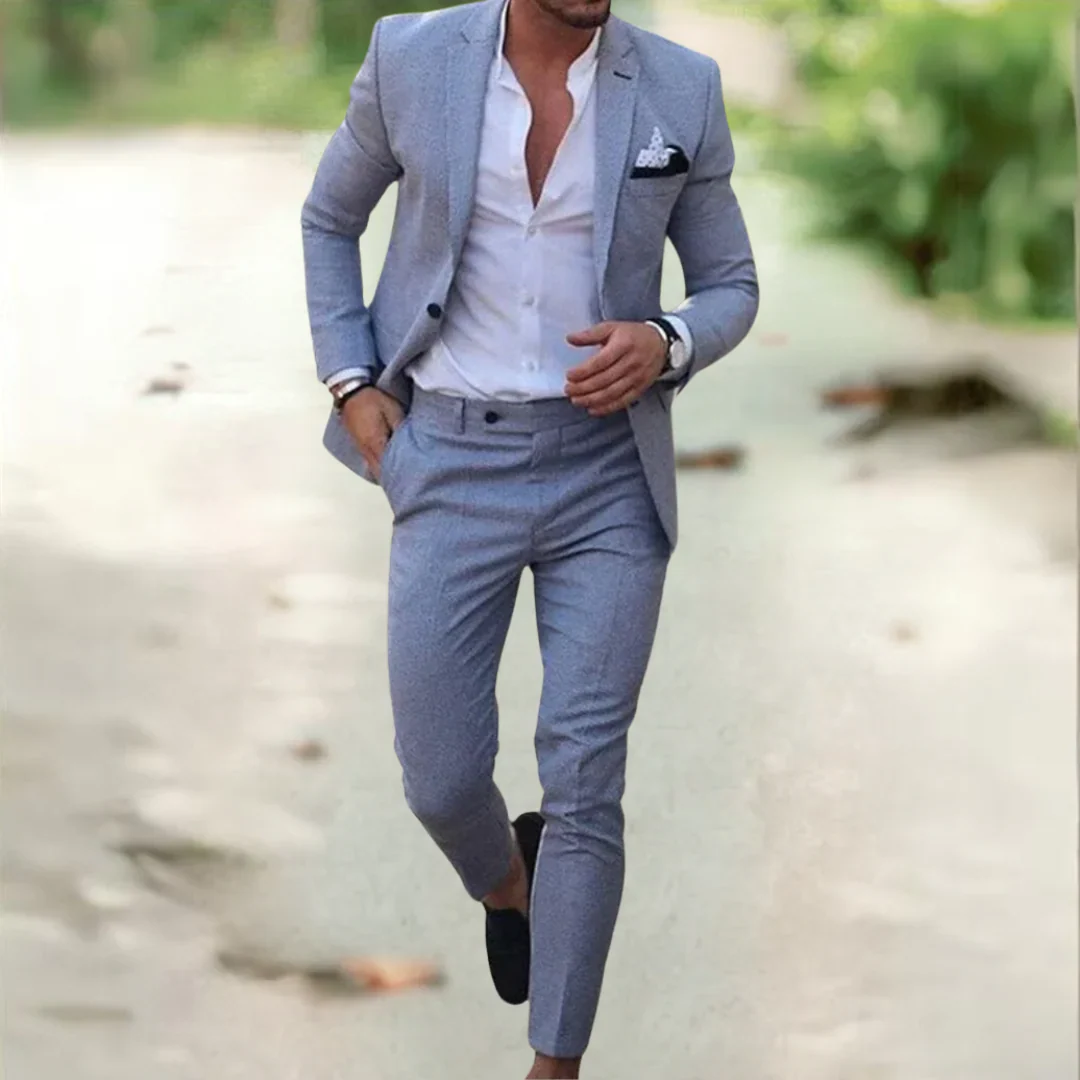 Men’s Slim-Fit Two-Piece Tailored Suit